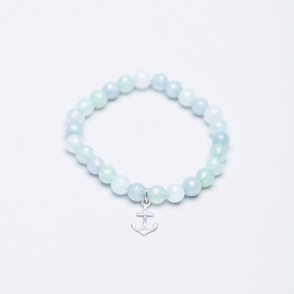 Gemstone Stretch Bracelet with Fluorite